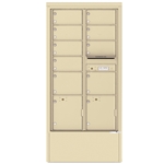 9 Tenant Doors with 2 Parcel Lockers and Outgoing Mail Compartment - 4C Depot versatile™ - Model 4C16D-09-D