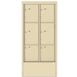 6 Parcel Lockers - 4C Depot versatile™ - Model 4C16D-6P-D