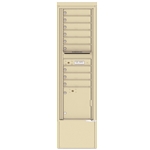 9 Tenant Doors with Parcel Locker and Outgoing Mail Compartment - 4C Depot versatile™ - Model 4C16S-09-D