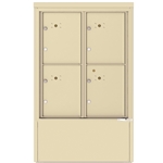 4 Parcel Lockers - 4C Depot versatile™ - Model 4CADD-4P-D