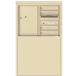 4 Tenant Doors with 1 Parcel Locker and Outgoing Mail Compartment - 4C Depot versatile™ - Model 4C06D-04-D