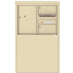 2 Tenant Doors with 1 Parcel Locker and Outgoing Mail Compartment - 4C Depot versatile™ - Model 4C06D-02-D