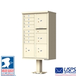 8 Door Pedestal Mailbox