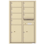 4C Horizontal mailbox 7 Compartment