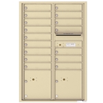 4C Horizontal mailbox 16 Compartment