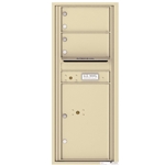 2 Tenant Doors with 1 Parcel Locker and Outgoing Mail Compartment - 4C Recessed Mount versatile™ - Model 4C12S-02