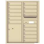 15 Tenant Doors with 1 Parcel Locker and Outgoing Mail Compartment - 4C Recessed Mount versatile™ - Model 4C11D-15