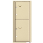 2 Parcel Doors / Parcel Lockers - 4C Recessed Mount versatile™ - Model 4C11S-2P