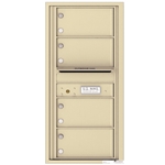 4 Tenant Doors with Outgoing Mail Compartment - 4C Recessed Mount versatile™ - Model 4C10S-04