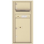 1 Tenant Door with 1 Parcel Locker and Outgoing Mail Compartment - 4C Recessed Mount versatile™ - Model 4CADS-01