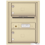 2 Tenant Doors with Outgoing Mail Compartment - 4C Recessed Mount versatile™ - Model 4C06S-02
