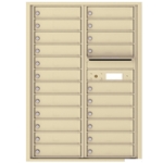 22 Tenant Doors and Outgoing Mail Compartment - 4C Recessed Mount versatile™ - Model 4C12D-22