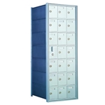 20 Tenant Doors with 1 Master Door - 1600 Series Front Loading, Recess-Mounted Private Delivery Mailboxes - Model 160073A