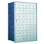 7 Doors High x 6 Doors Wide - Custom 1600 Series Front Loading, Recess-Mounted Private Delivery Mailboxes - Model 160076-SP