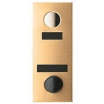 Mechanical Door Chime - Anodized Gold - with Name and Number Slots - Model 684102-02