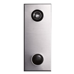 Mechanical Door Chime - Anodized Aluminum - with Wide Angle Viewer or Optional UL (Fire Rated) Viewer - Model 685101-02