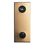 Mechanical Door Chime - Anodized Gold - with Wide Angle Viewer or Optional UL (Fire Rated) Viewer - Model 685102-02