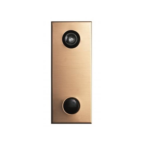 Mechanical Door Chime - Bronze - with Wide Angle Viewer or