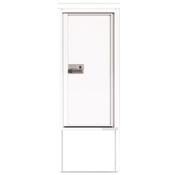 Package Protector™ PORT for Single Family Homes - Carrier Neutral Package Delivery Box in Depot Mount Cabinet - In White Color