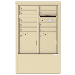 9 Tenant Doors with 2 Parcel Lockers and Outgoing Mail Compartment - 4C Depot versatile™ - Model 4CADD-09-D