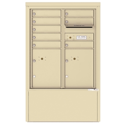 8 Tenant Doors with 2 Parcel Lockers and Outgoing Mail Compartment - 4C Depot versatile™ - Model 4CADD-08-D