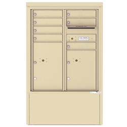 7 Tenant Doors with 2 Parcel Lockers and Outgoing Mail Compartment - 4C Depot versatile™ - Model 4CADD-07-D