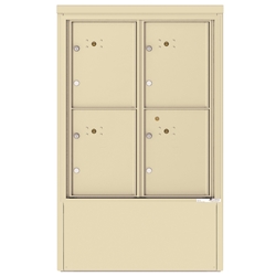 4 Parcel Lockers - 4C Depot versatile™ - Model 4CADD-4P-D