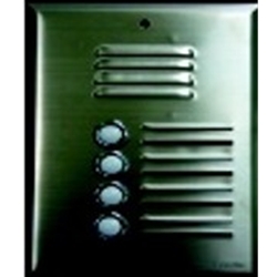 558SS2P 2 button stainless steel speaker panel