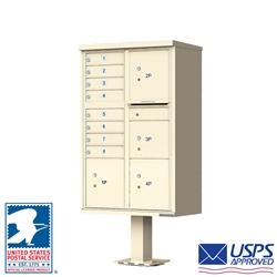 8 Door Pedestal Mailbox