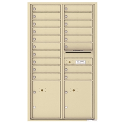 Florence 4C mailboxes are USPS Approved and meet or exceed STD-4C requirements for new construction and major renovations. They are also ideal for private delivery applications. 18 Tenant Doors with 2 Parcel Lockers and Outgoing Mail Compartment - 4C Recessed Mount versatile™ - Model 4C15D-18