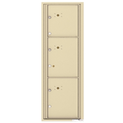 4C Horizontal mailbox 3 Parcel Lockers