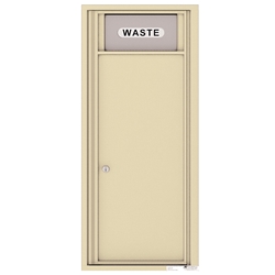 Trash/Recycling Bin with 1 Collection Area - 4C Recessed Mount versatile™ - Model 4C12S-Bin