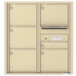 6 Tenant Doors with Outgoing Mail Compartment - 4C Recessed Mount versatile™ - Model 4C09D-06