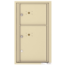 2 Parcel Doors / Parcel Lockers - 4C Recessed Mount versatile™ - Model 4C08S-2P