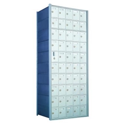 49 Tenant Doors with 1 Master Door - 1600 Series Front Loading, Recess-Mounted Private Delivery Mailboxes - Model 1600105A