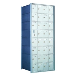 8 Doors High x 4 Doors Wide - Custom 1600 Series Front Loading, Recess-Mounted Private Delivery Mailboxes - Model 160084-SP