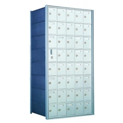 8 Doors High x 5 Doors Wide - Custom 1600 Series Front Loading, Recess-Mounted Private Delivery Mailboxes - Model 160085-SP