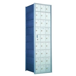 9 Doors High x 3 Doors Wide - Custom 1600 Series Front Loading, Recess-Mounted Private Delivery Mailboxes - Model 160093-SP