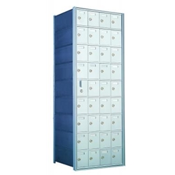 9 Doors High x 4 Doors Wide - Custom 1600 Series Front Loading, Recess-Mounted Private Delivery Mailboxes - Model 160094-SP