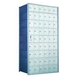 9 Doors High x 6 Doors Wide - Custom 1600 Series Front Loading, Recess-Mounted Private Delivery Mailboxes - Model 160096-SP