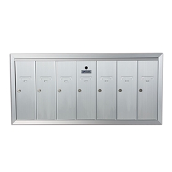 Seven Compartment - 1200 Series Vertical Recessed Mount USPS Replacement Approved - Apartment Style Mailboxes - Model 12507HA