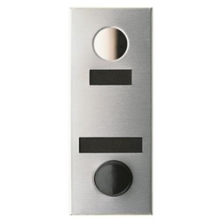 Mechanical Door Chime - Anodized Aluminum - with Name and Number Slots - Model 684101-02