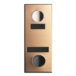 Mechanical Door Chime - Bronze - with Name and Number Slots - Model 684104-02